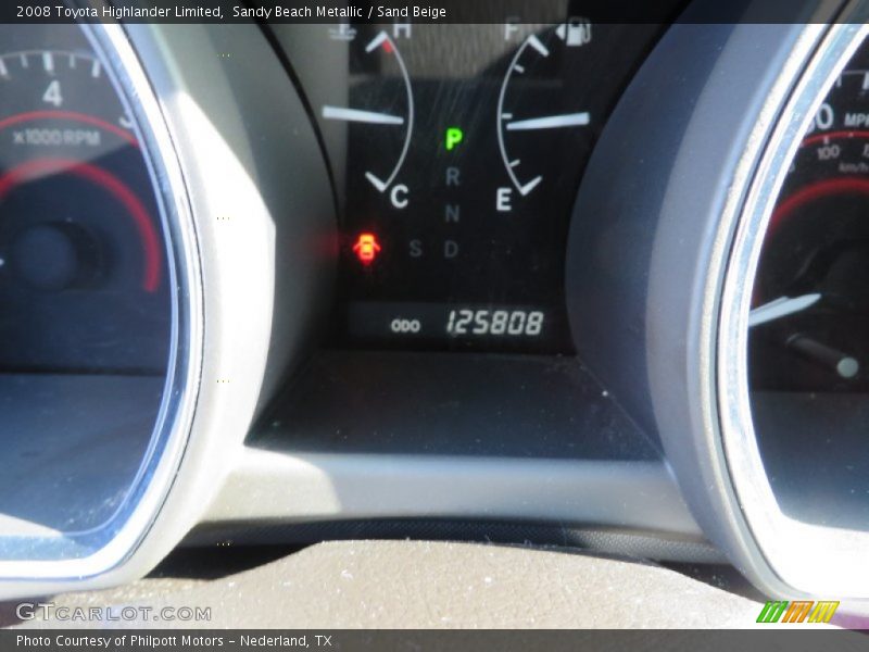 Sandy Beach Metallic / Sand Beige 2008 Toyota Highlander Limited