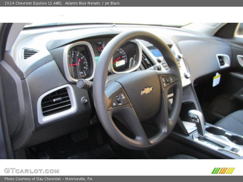 Atlantis Blue Metallic / Jet Black 2014 Chevrolet Equinox LS AWD