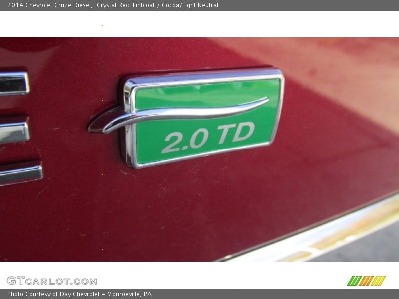 Crystal Red Tintcoat / Cocoa/Light Neutral 2014 Chevrolet Cruze Diesel
