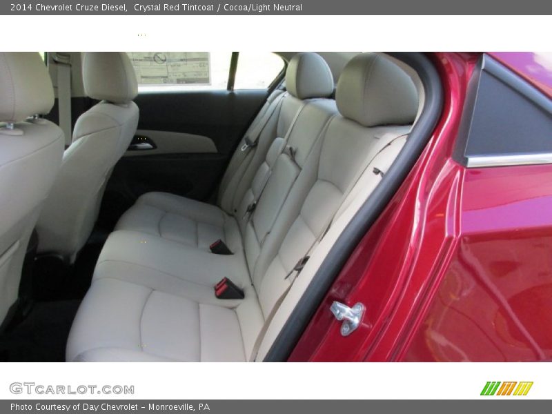 Crystal Red Tintcoat / Cocoa/Light Neutral 2014 Chevrolet Cruze Diesel