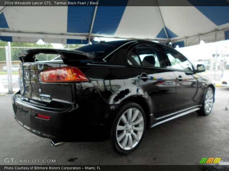Tarmac Black Pearl / Black 2009 Mitsubishi Lancer GTS