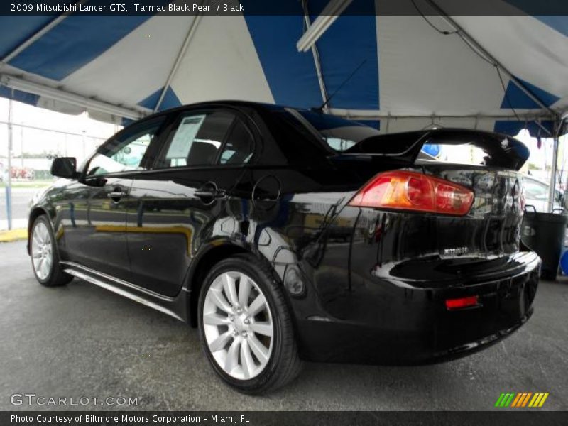 Tarmac Black Pearl / Black 2009 Mitsubishi Lancer GTS