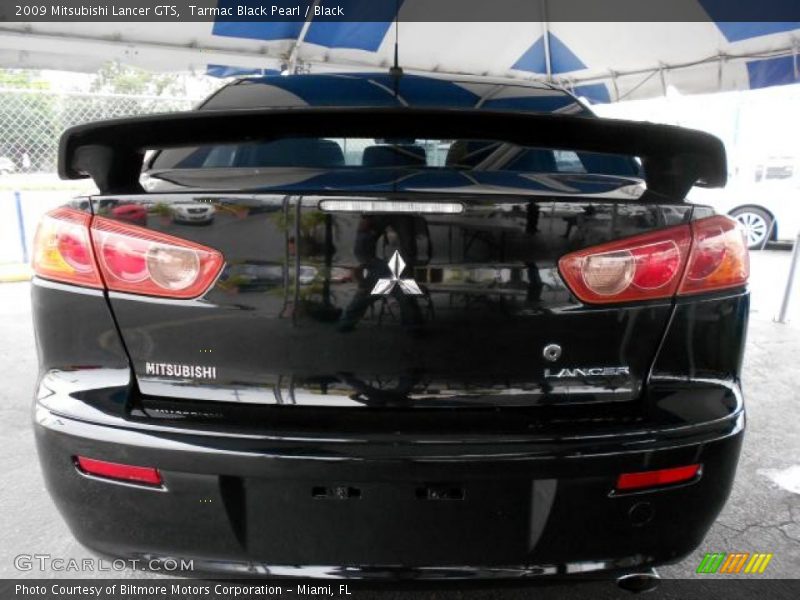 Tarmac Black Pearl / Black 2009 Mitsubishi Lancer GTS