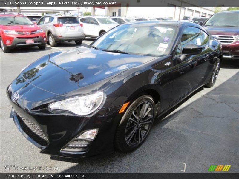 Raven Black / Black/Red Accents 2013 Scion FR-S Sport Coupe