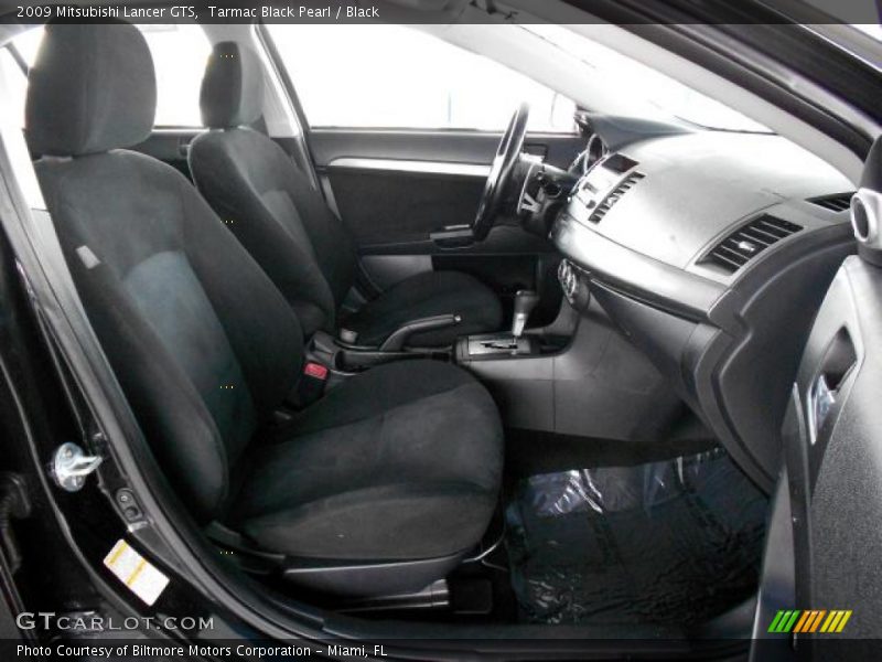 Tarmac Black Pearl / Black 2009 Mitsubishi Lancer GTS