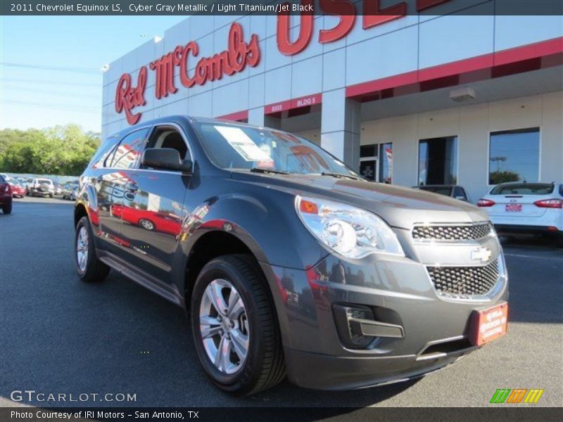 Cyber Gray Metallic / Light Titanium/Jet Black 2011 Chevrolet Equinox LS