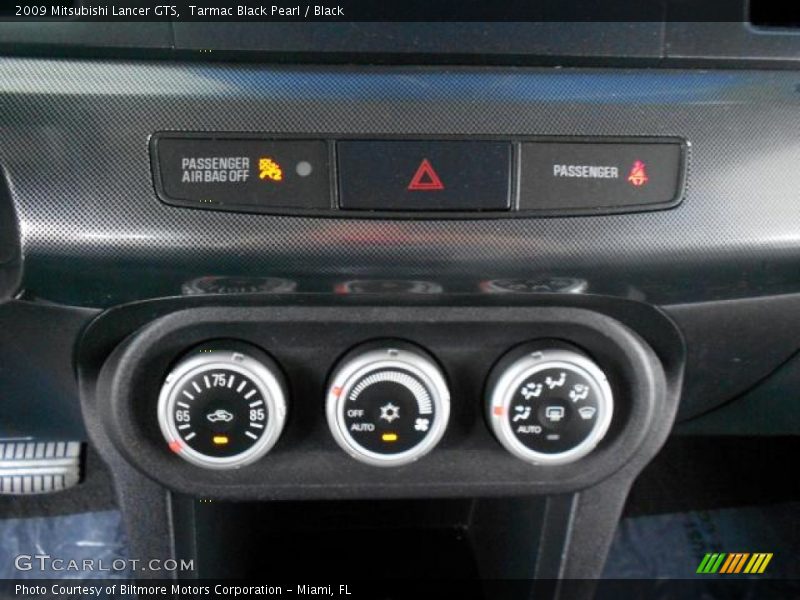 Tarmac Black Pearl / Black 2009 Mitsubishi Lancer GTS