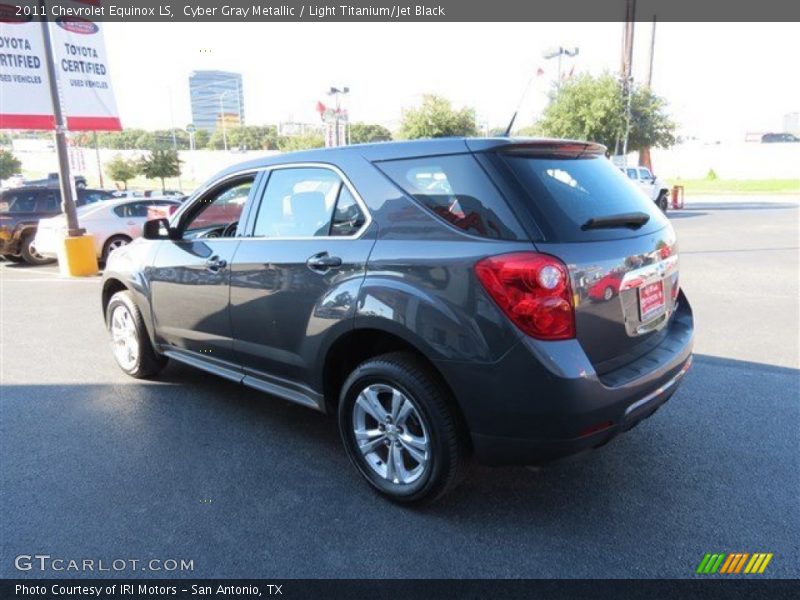 Cyber Gray Metallic / Light Titanium/Jet Black 2011 Chevrolet Equinox LS