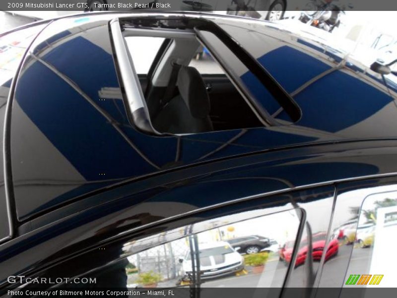 Tarmac Black Pearl / Black 2009 Mitsubishi Lancer GTS