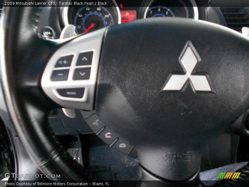 Tarmac Black Pearl / Black 2009 Mitsubishi Lancer GTS