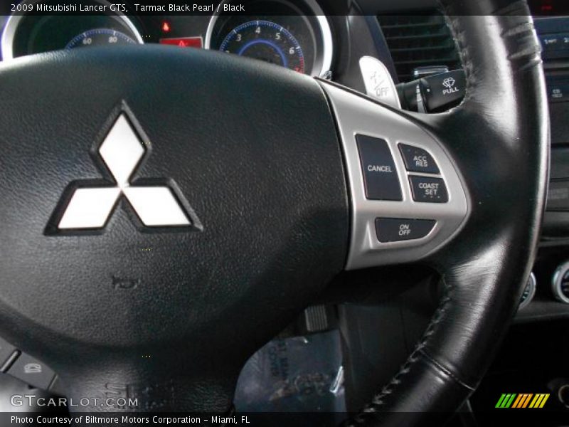 Tarmac Black Pearl / Black 2009 Mitsubishi Lancer GTS