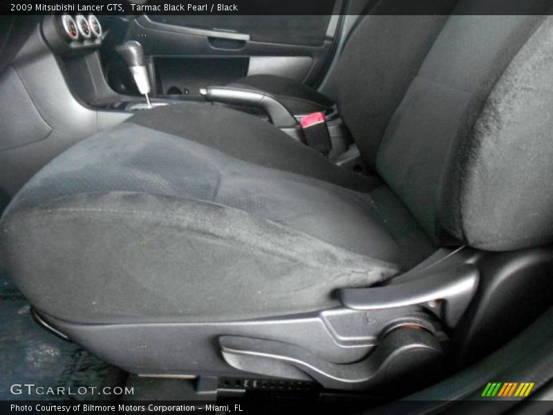Tarmac Black Pearl / Black 2009 Mitsubishi Lancer GTS