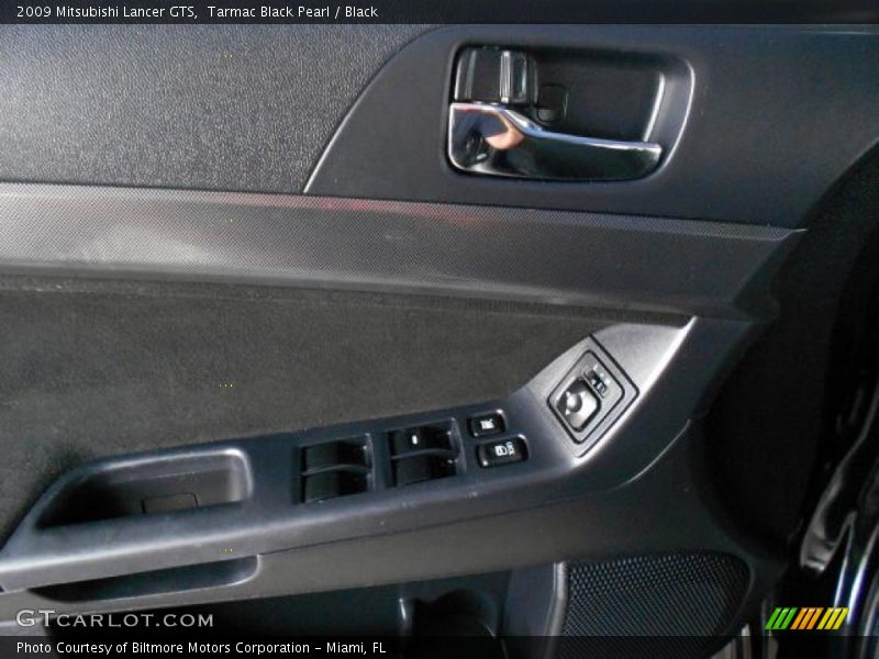 Tarmac Black Pearl / Black 2009 Mitsubishi Lancer GTS