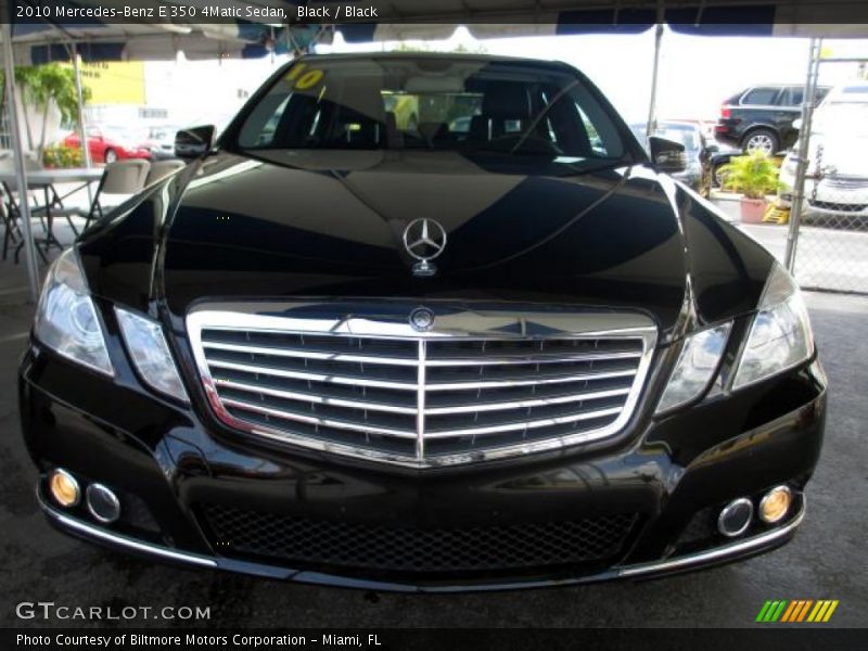 Black / Black 2010 Mercedes-Benz E 350 4Matic Sedan
