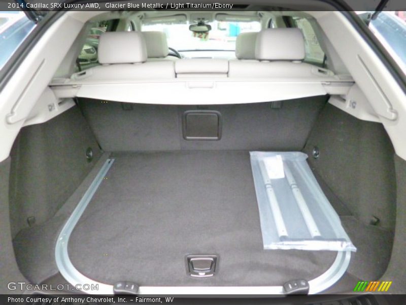 Glacier Blue Metallic / Light Titanium/Ebony 2014 Cadillac SRX Luxury AWD
