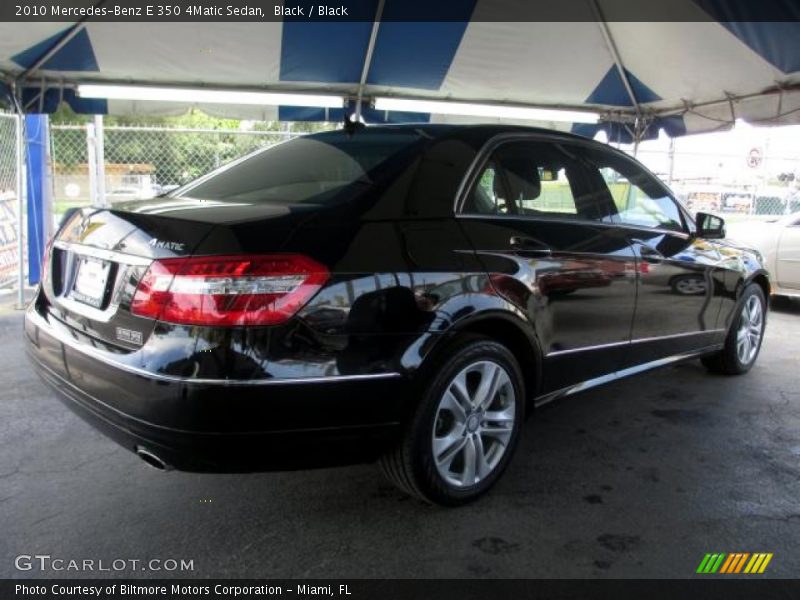 Black / Black 2010 Mercedes-Benz E 350 4Matic Sedan