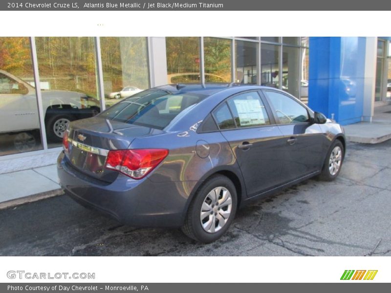Atlantis Blue Metallic / Jet Black/Medium Titanium 2014 Chevrolet Cruze LS