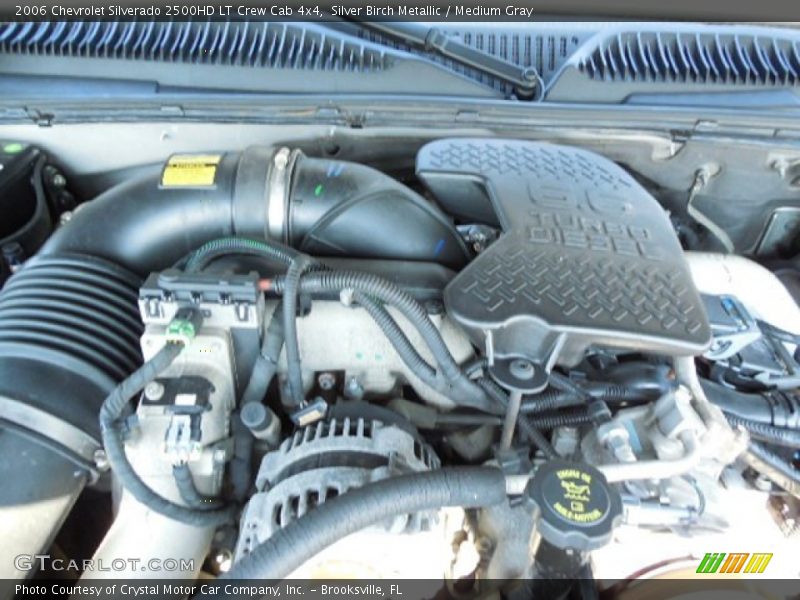 Silver Birch Metallic / Medium Gray 2006 Chevrolet Silverado 2500HD LT Crew Cab 4x4