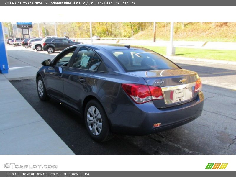 Atlantis Blue Metallic / Jet Black/Medium Titanium 2014 Chevrolet Cruze LS