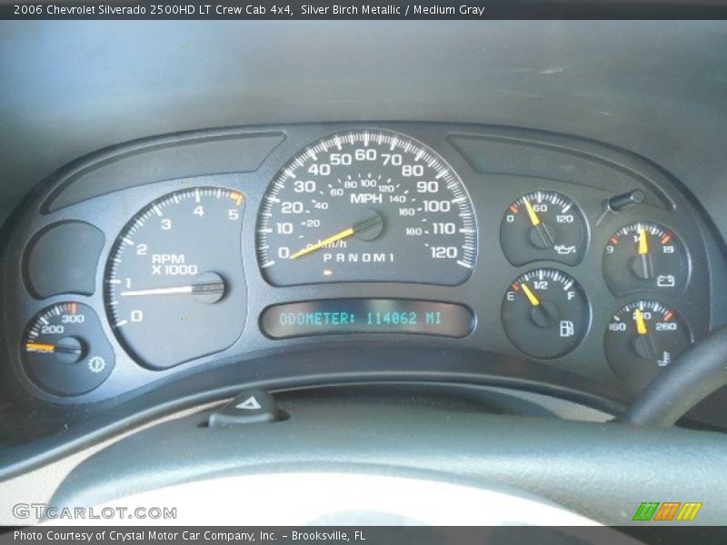 Silver Birch Metallic / Medium Gray 2006 Chevrolet Silverado 2500HD LT Crew Cab 4x4