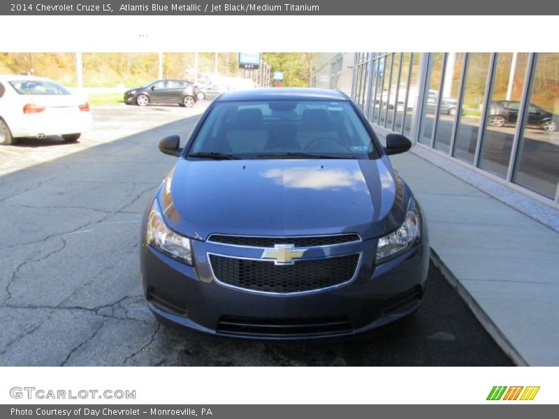 Atlantis Blue Metallic / Jet Black/Medium Titanium 2014 Chevrolet Cruze LS