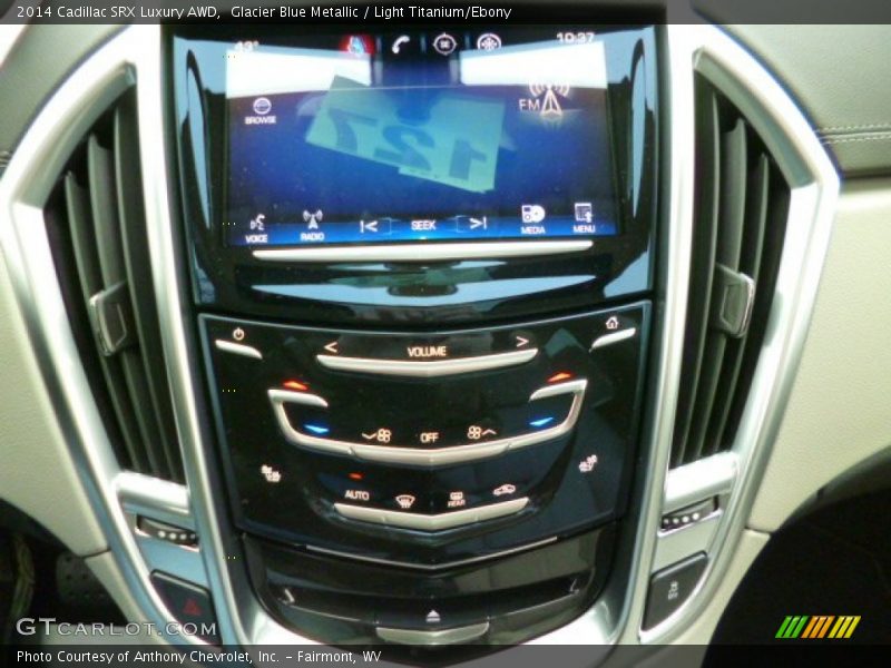 Glacier Blue Metallic / Light Titanium/Ebony 2014 Cadillac SRX Luxury AWD