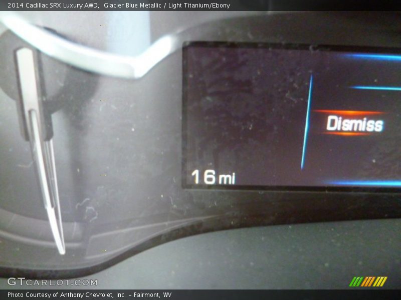 Glacier Blue Metallic / Light Titanium/Ebony 2014 Cadillac SRX Luxury AWD