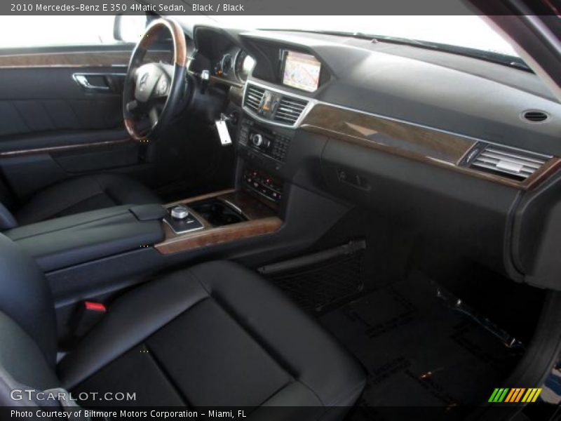 Black / Black 2010 Mercedes-Benz E 350 4Matic Sedan