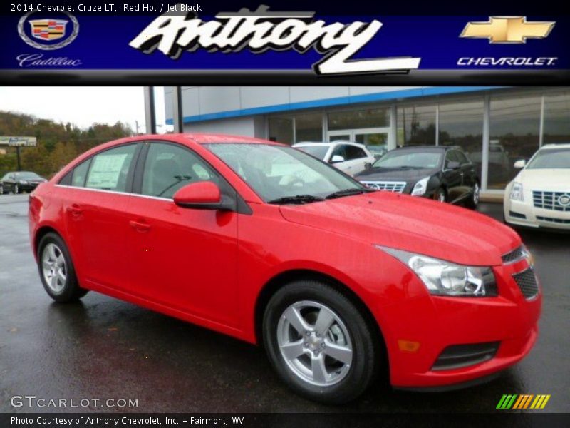 Red Hot / Jet Black 2014 Chevrolet Cruze LT