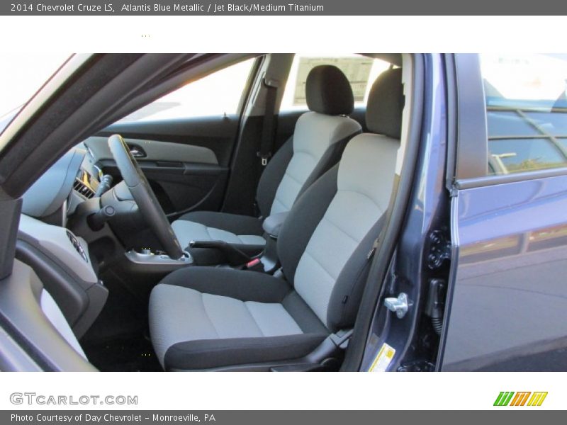 Atlantis Blue Metallic / Jet Black/Medium Titanium 2014 Chevrolet Cruze LS