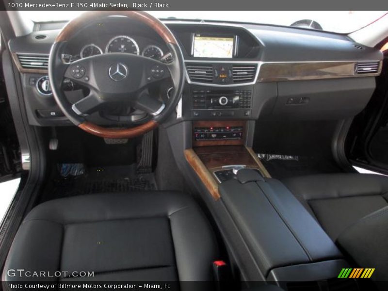 Black / Black 2010 Mercedes-Benz E 350 4Matic Sedan