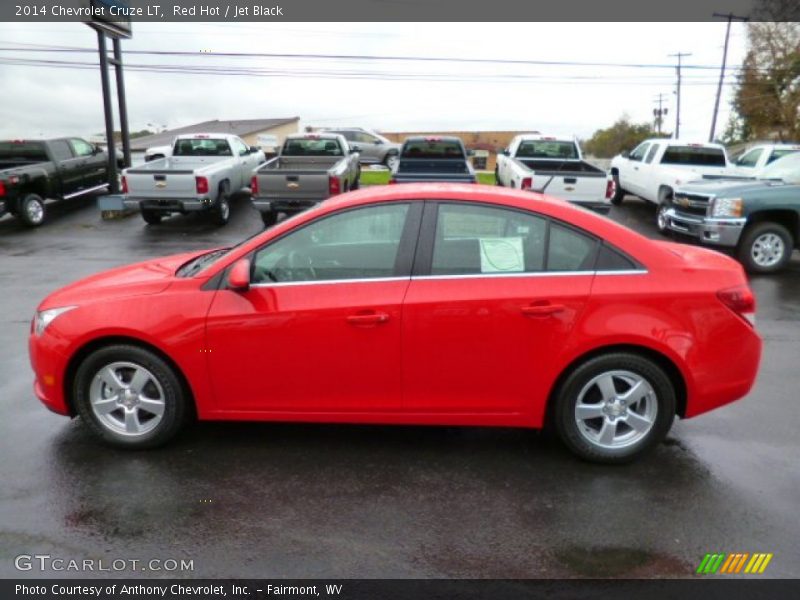 Red Hot / Jet Black 2014 Chevrolet Cruze LT