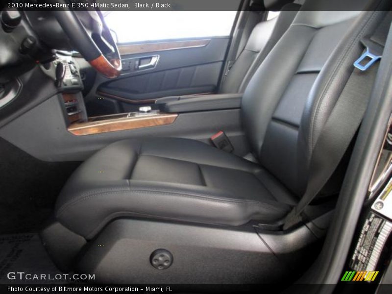 Black / Black 2010 Mercedes-Benz E 350 4Matic Sedan