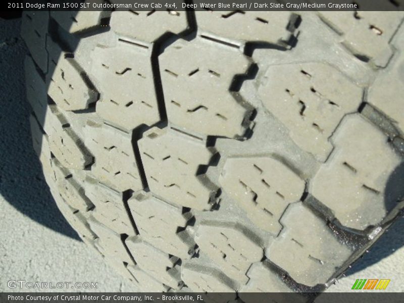 Deep Water Blue Pearl / Dark Slate Gray/Medium Graystone 2011 Dodge Ram 1500 SLT Outdoorsman Crew Cab 4x4