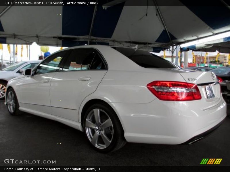 Arctic White / Black 2010 Mercedes-Benz E 350 Sedan