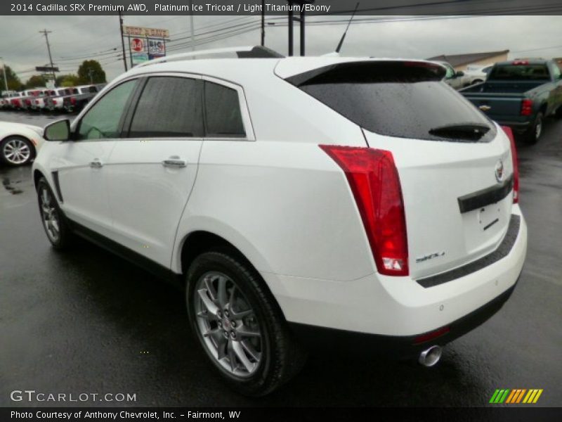 Platinum Ice Tricoat / Light Titanium/Ebony 2014 Cadillac SRX Premium AWD