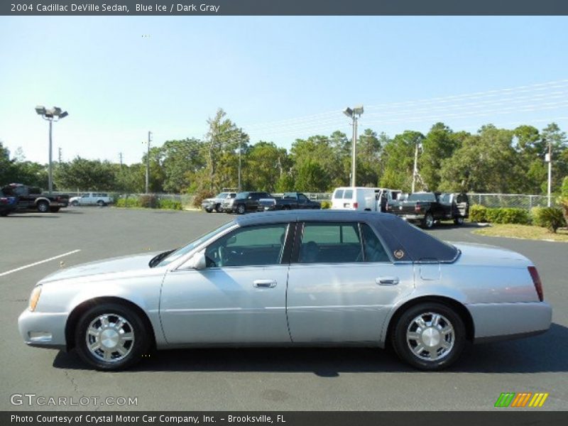 Blue Ice / Dark Gray 2004 Cadillac DeVille Sedan