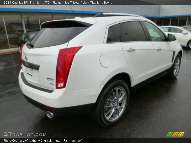 Platinum Ice Tricoat / Light Titanium/Ebony 2014 Cadillac SRX Premium AWD