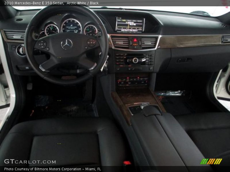 Arctic White / Black 2010 Mercedes-Benz E 350 Sedan