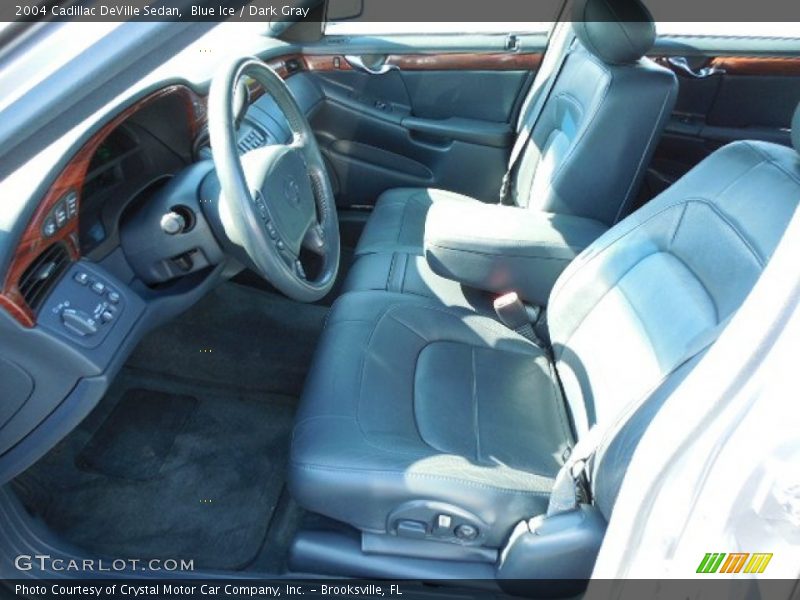 Blue Ice / Dark Gray 2004 Cadillac DeVille Sedan
