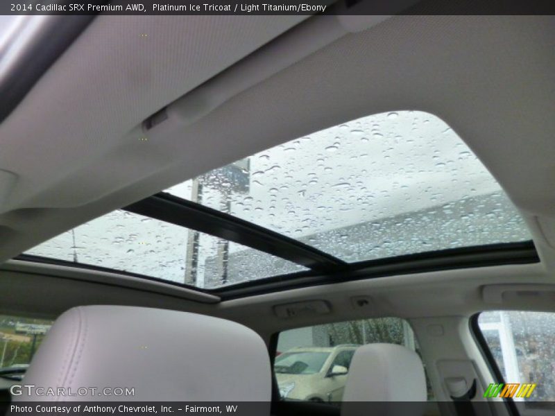 Platinum Ice Tricoat / Light Titanium/Ebony 2014 Cadillac SRX Premium AWD