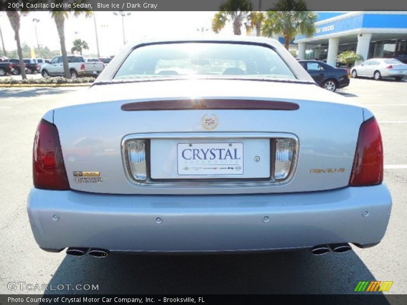 Blue Ice / Dark Gray 2004 Cadillac DeVille Sedan