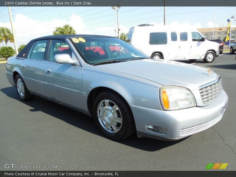 Blue Ice / Dark Gray 2004 Cadillac DeVille Sedan