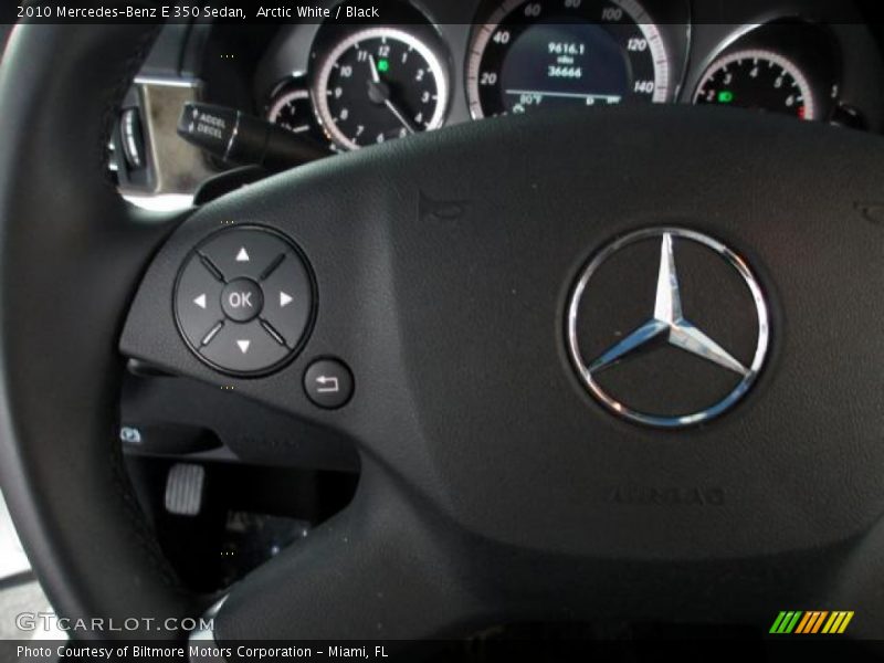 Arctic White / Black 2010 Mercedes-Benz E 350 Sedan