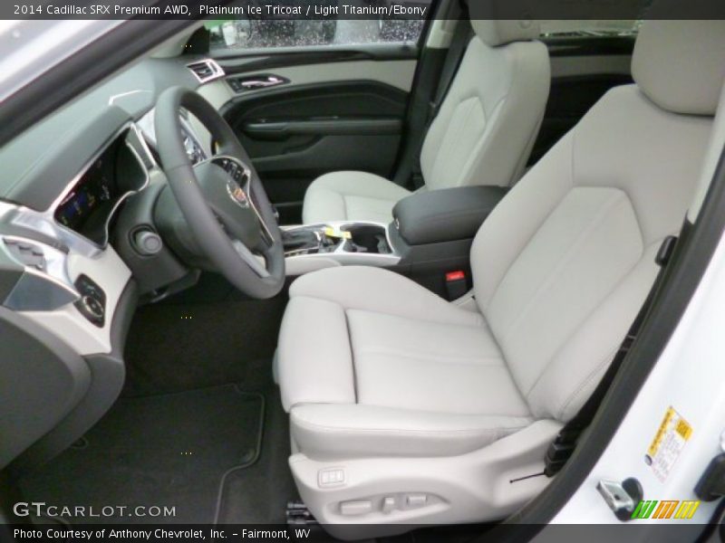 Platinum Ice Tricoat / Light Titanium/Ebony 2014 Cadillac SRX Premium AWD