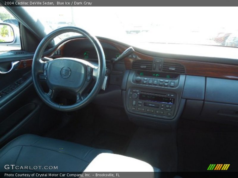 Blue Ice / Dark Gray 2004 Cadillac DeVille Sedan