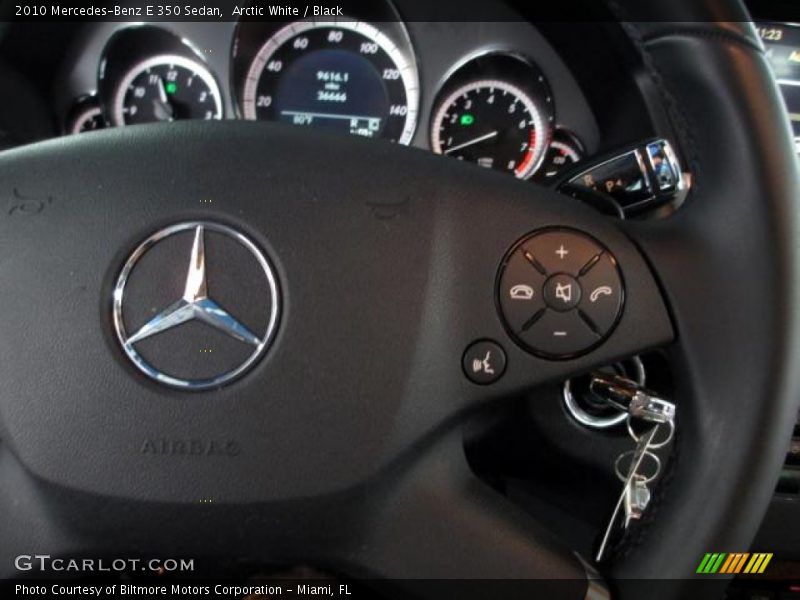 Arctic White / Black 2010 Mercedes-Benz E 350 Sedan