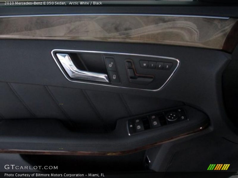 Arctic White / Black 2010 Mercedes-Benz E 350 Sedan