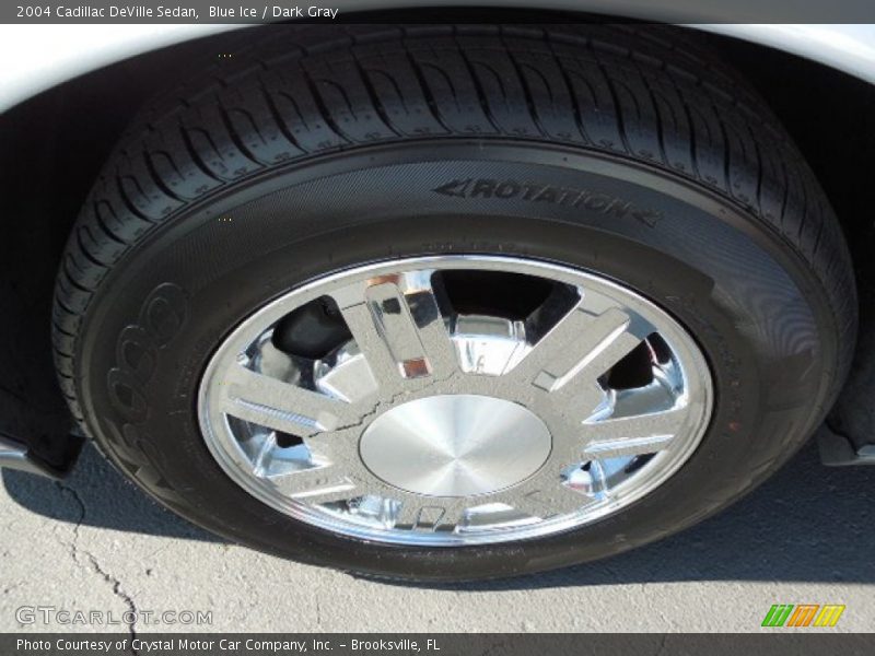 Blue Ice / Dark Gray 2004 Cadillac DeVille Sedan