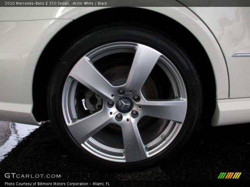 Arctic White / Black 2010 Mercedes-Benz E 350 Sedan